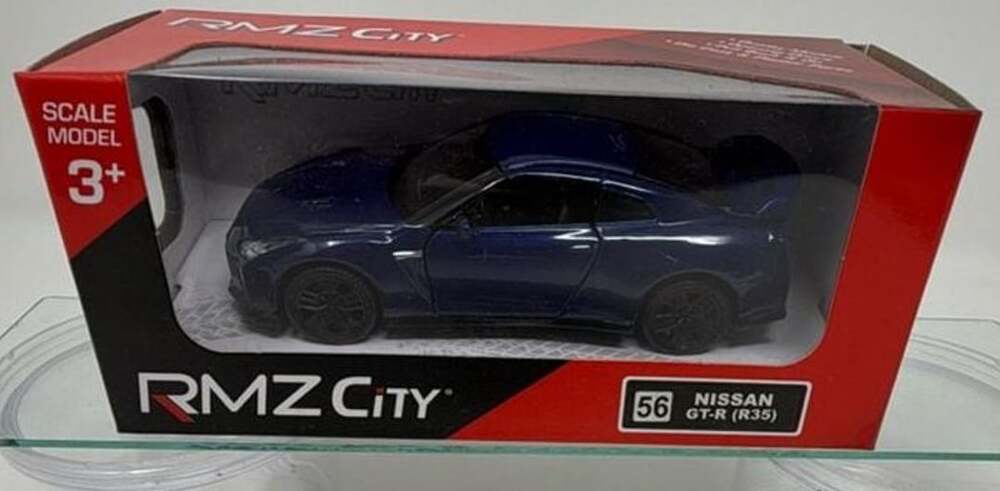 RMZ City Nissan GT-R (R35) Diecast Model Car Blue